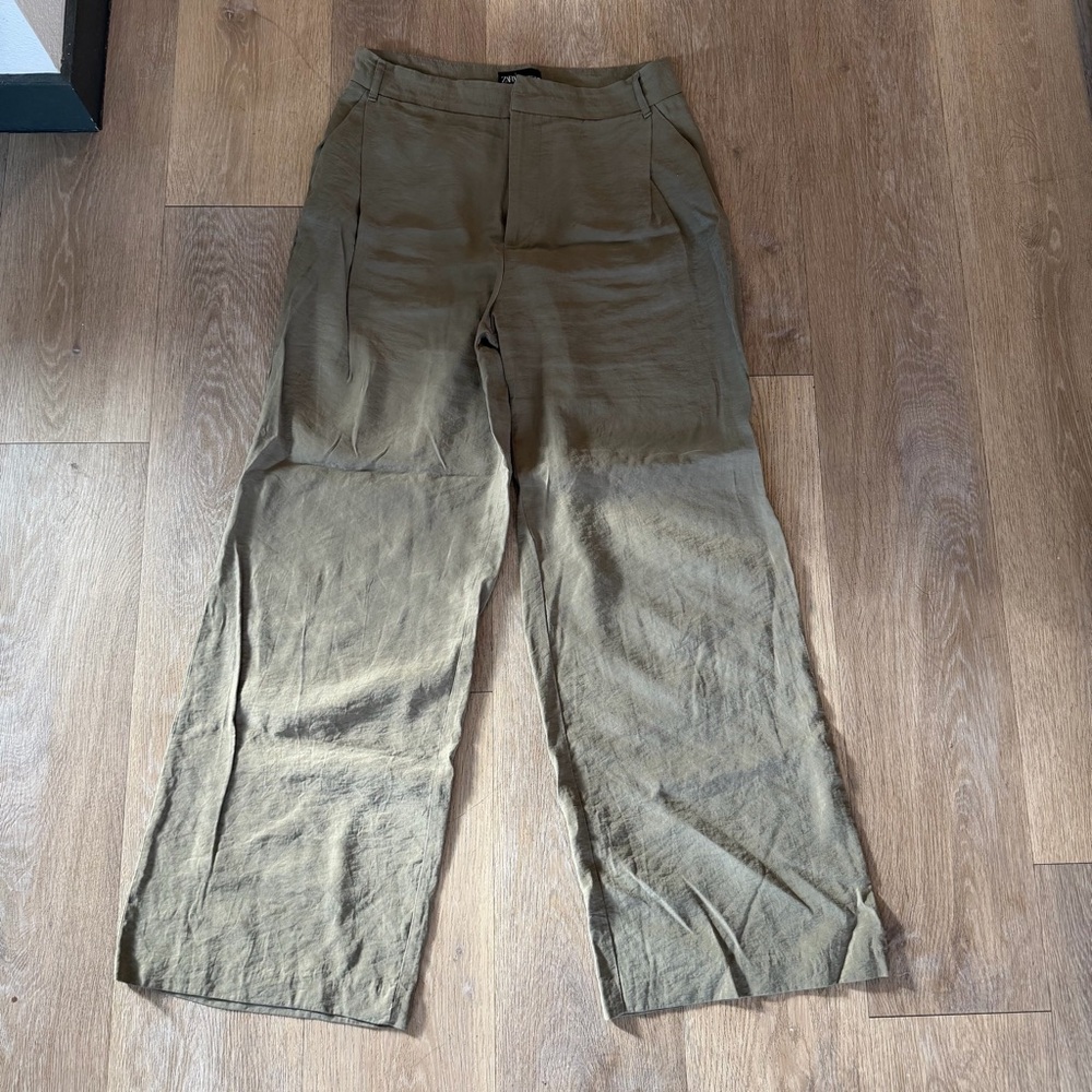 Zara Olive Green Trousers